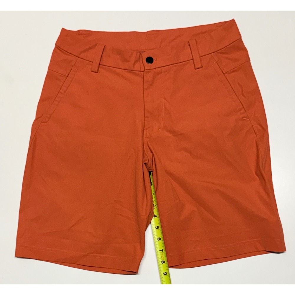 Lululemon Commission Shorts Mens 32 Burnt Orange 9 Inch Inseam Golf Chino Casual